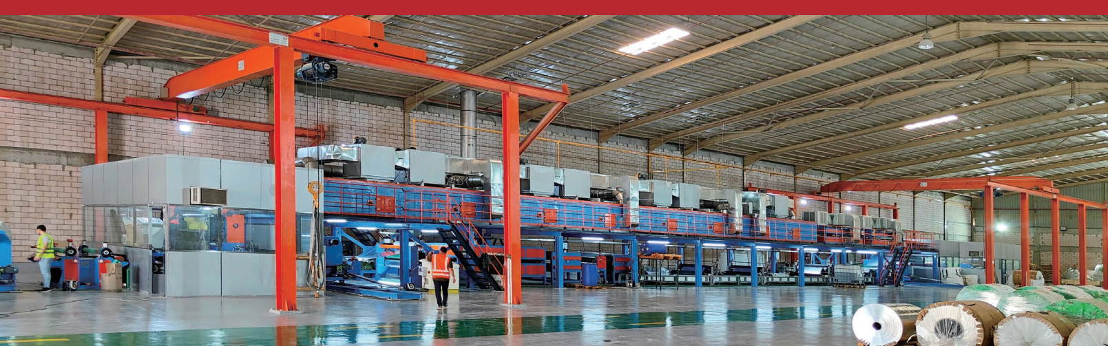 Linha de produção de cozimento de alumínio com revestimento de cor única