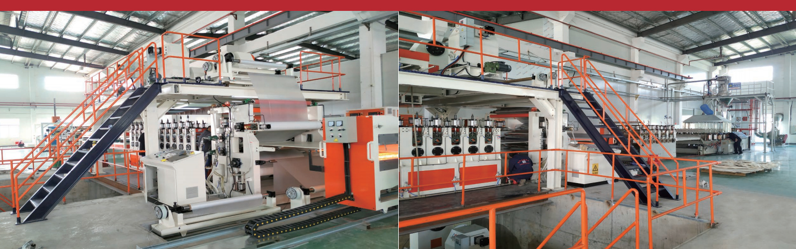 Linha de produção de painel composto de forma de PVC